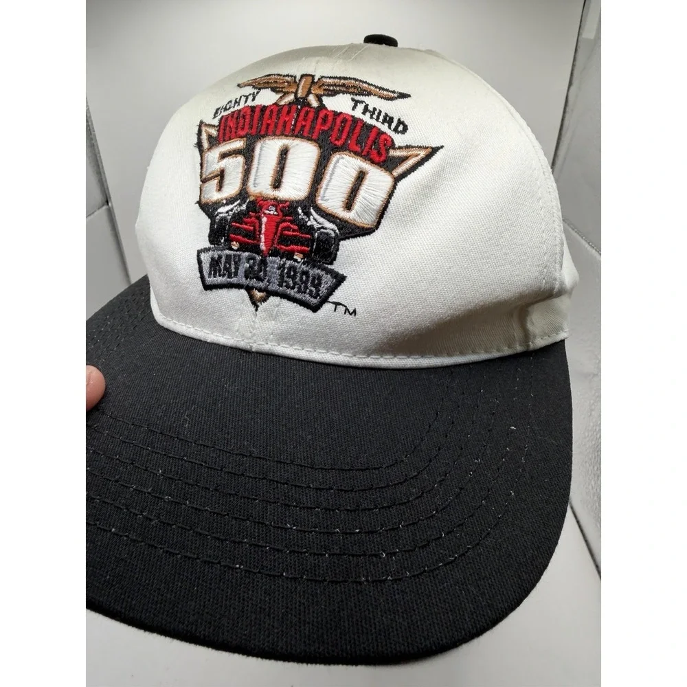 1999 Indianapolis 500 Hat White Vintage Snapback Fast Shipping